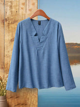 EMERY ROSE Women Autumn Casual Notch Neck Blouse